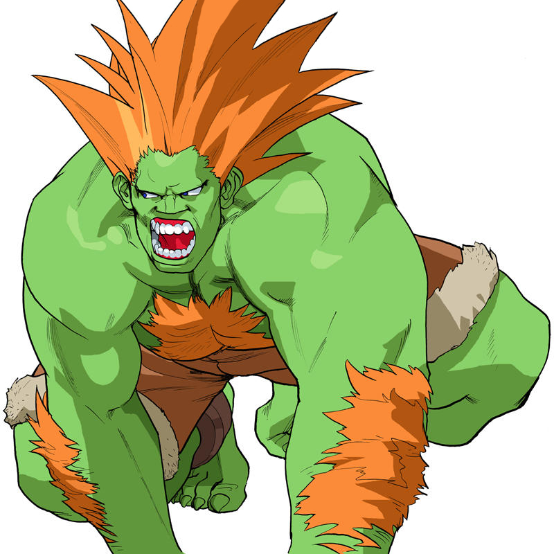 Why is Blanka Green in Street Fighter?