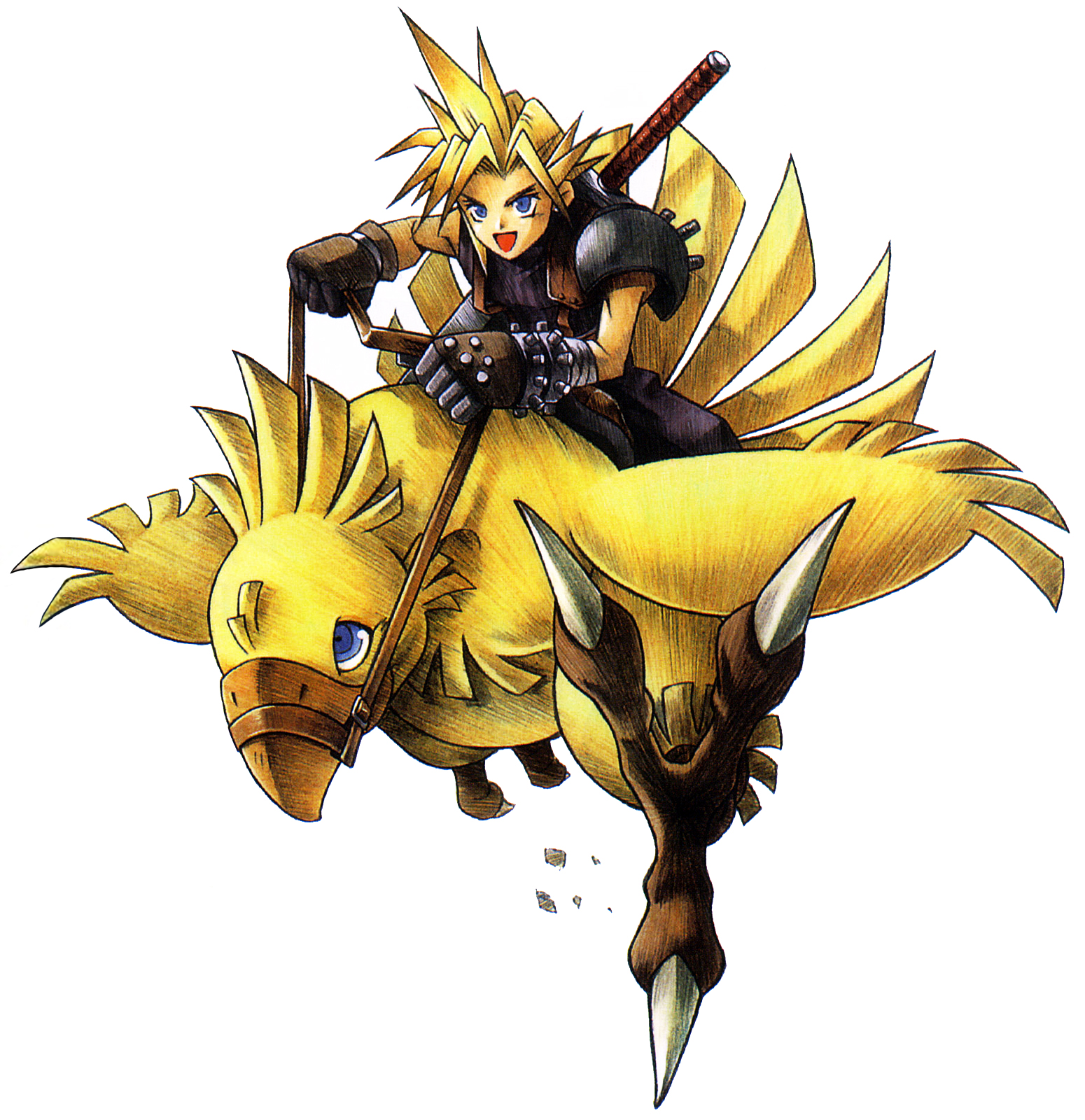 Cloud Strife FF7 Ehrgeiz Art Gallery TFG
