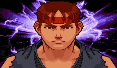 Evil Ryu Official Portrait from Street Fighter Alpha 3