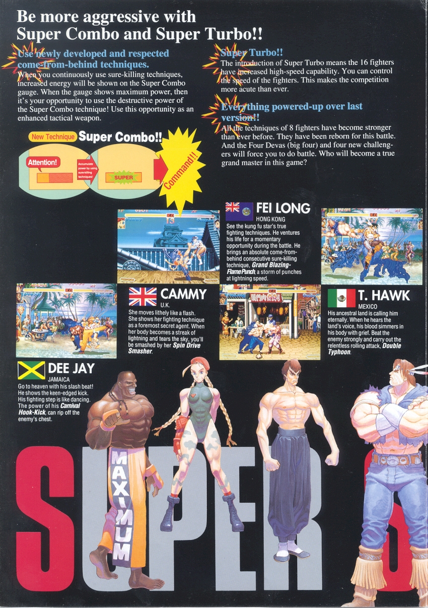 Super Street Fighter II Turbo - Arcade - Commands/Moves 