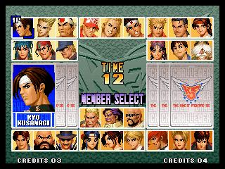 CHOI BOUNGE MOVE LIST - The King of Fighters '96 (KOF96) 