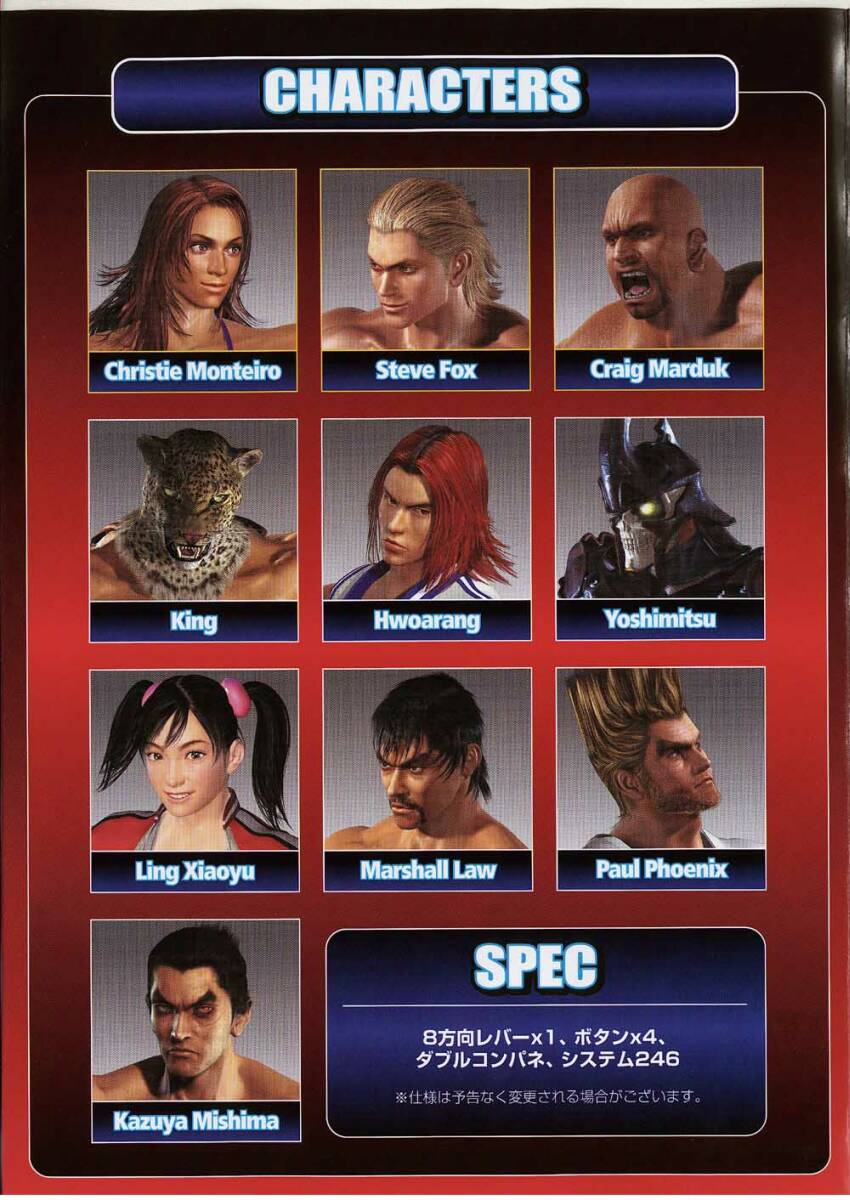 TEKKEN 4 Posters Box Art Flyers