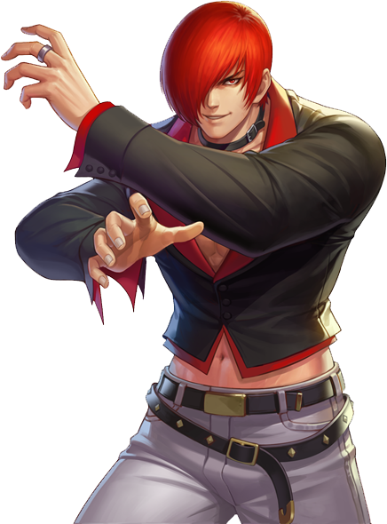 Iori Yagami PNG, Yagami SNK's The King Of Fighters PNG, Red Hair