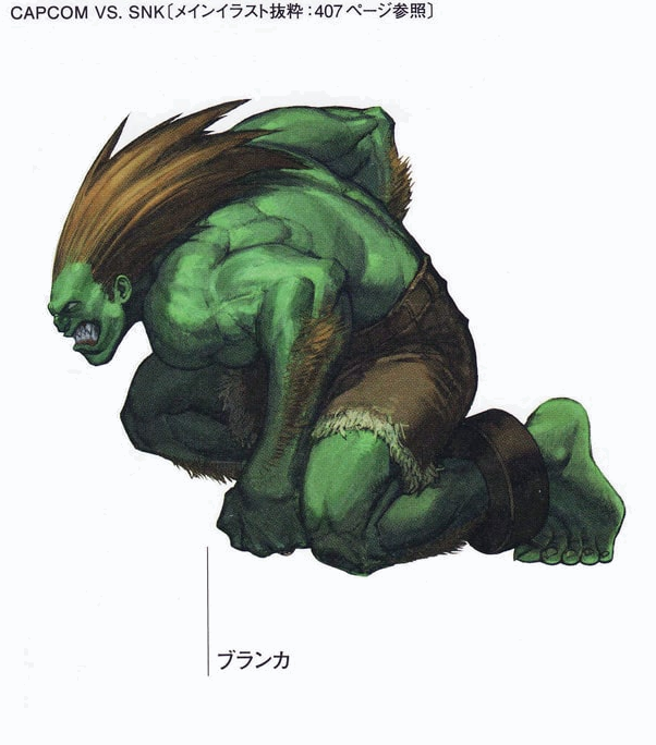 Blanka Arte conceitual do personagem, Images, Street Fighter II, Museu