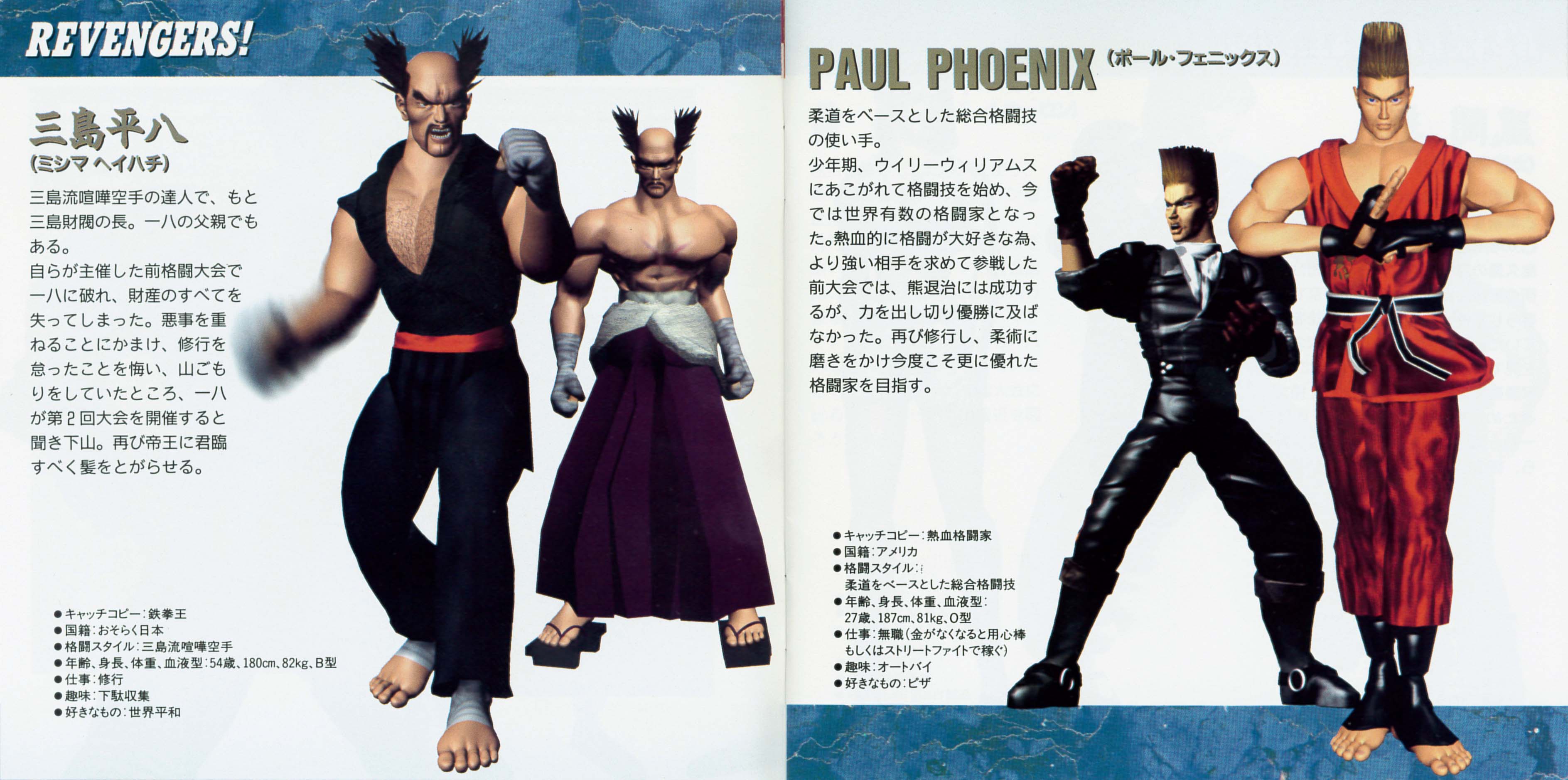 Tekken 2 All Characters [PS1] 