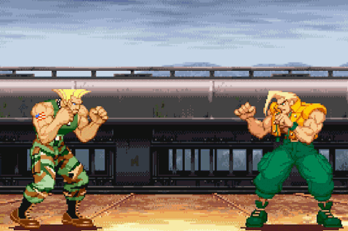 Charlie Nash (Street Fighter) GIF Animations