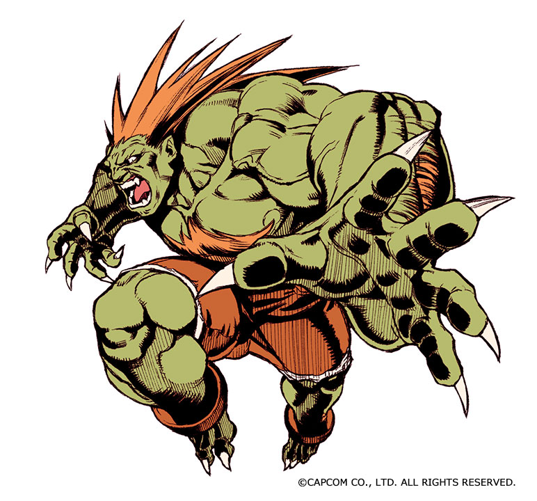 The art of Blanka, from @Capcom_Unity's Street Fighter II Turbo! [The Video  Game Art Archi…