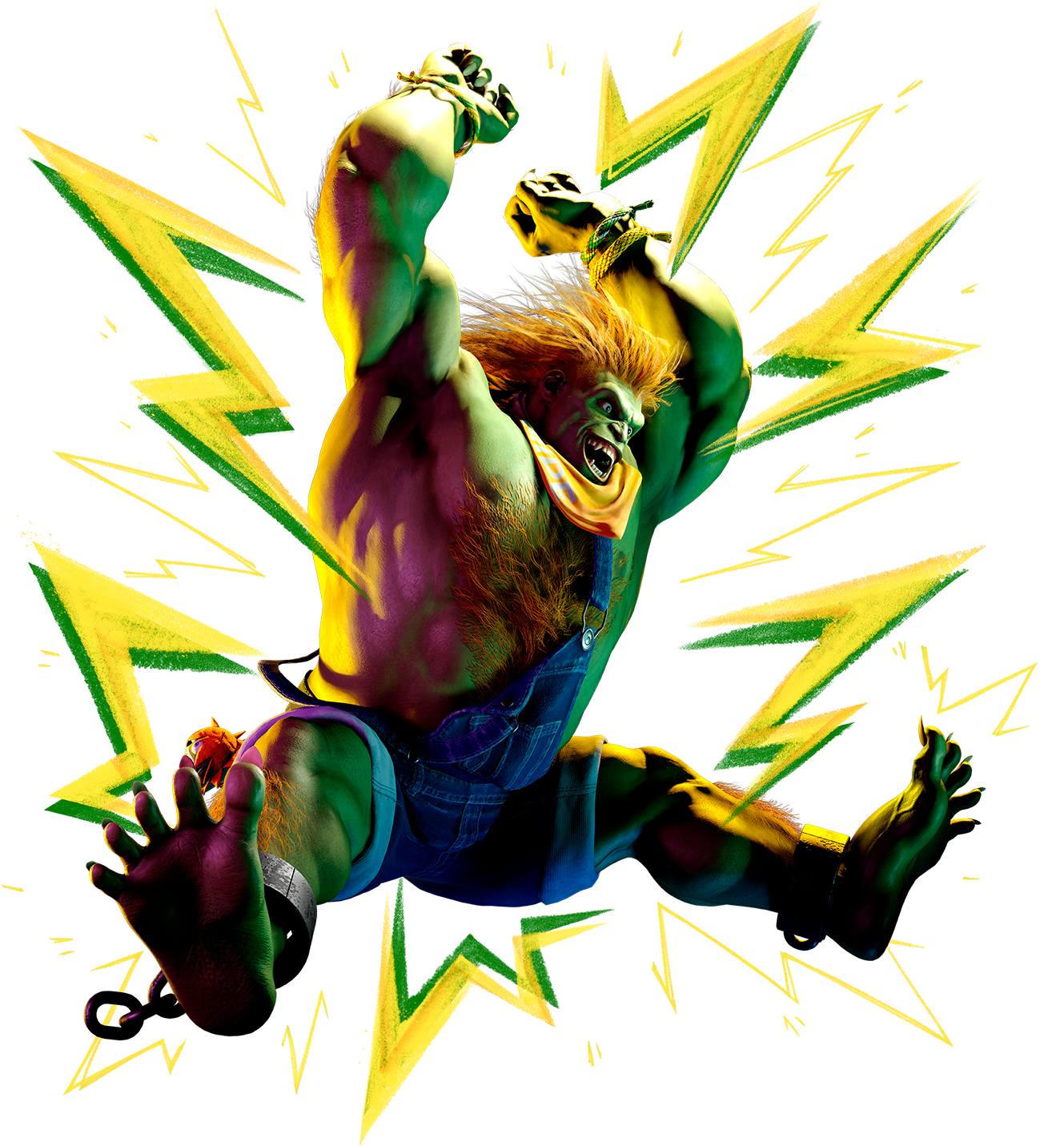 Street Fighter 6: Arte conceitual de Blanka indica para qual time  brasileiro o personagem torce