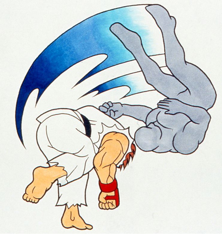 STREET FIGHTER ALPHA ZERO RYU ANIME PRODUCTION CEL