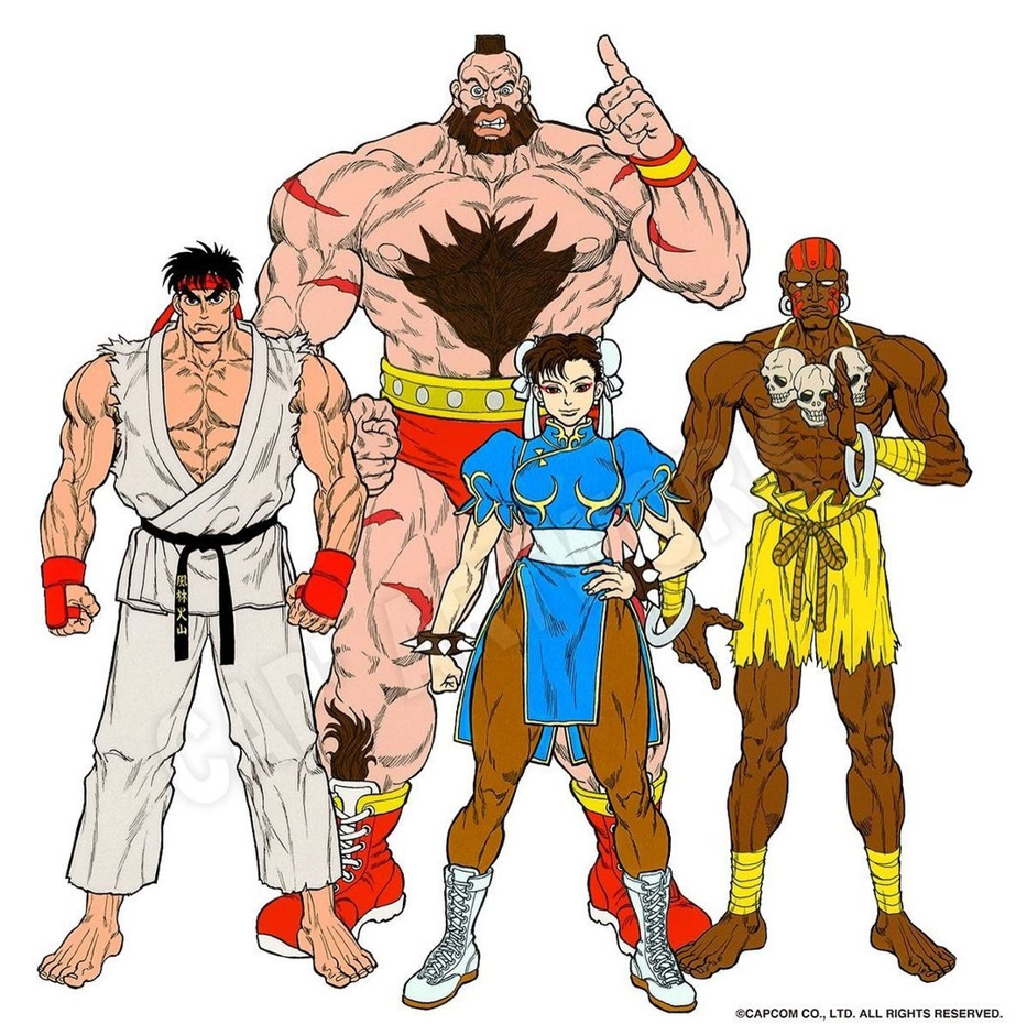 Street Fighter II All Characters Digital Print 