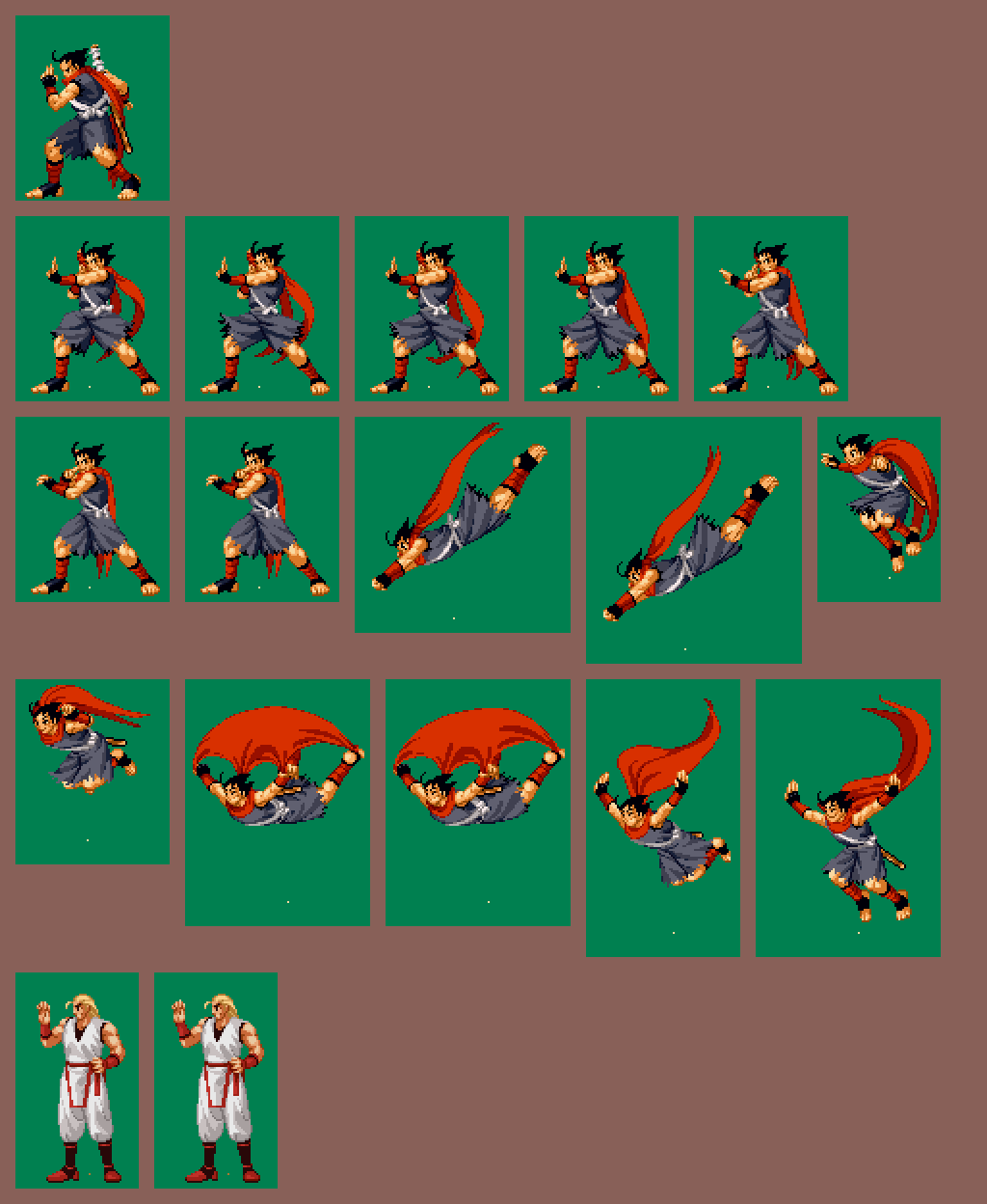 Fighting Game Anniversaries on X: These were some of the original  character sprites from the initial canceled Garou: Mark of the Wolves  sequel if you'd like to use them for reference for