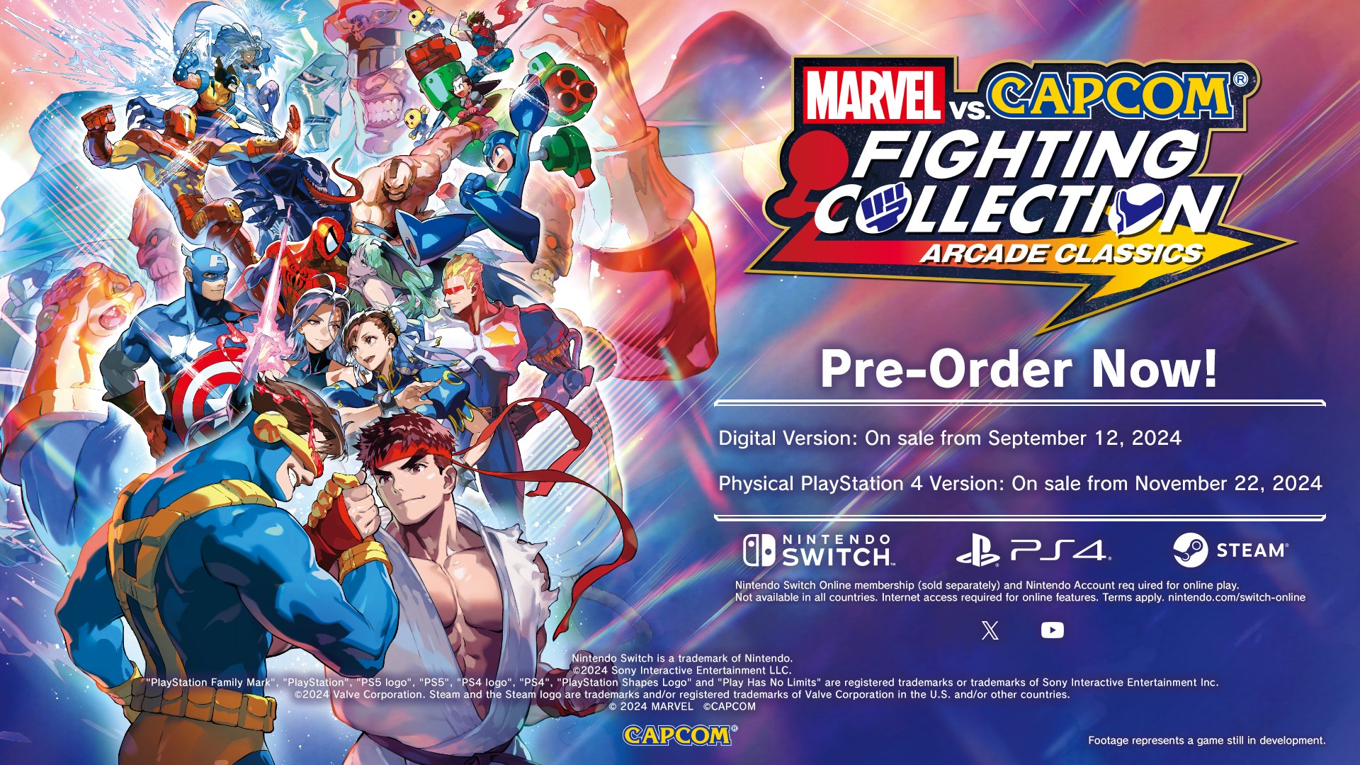 Marvel vs capcom fighting collection arcade classics announced for