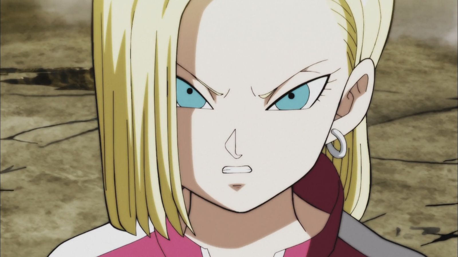 Android 18 smile