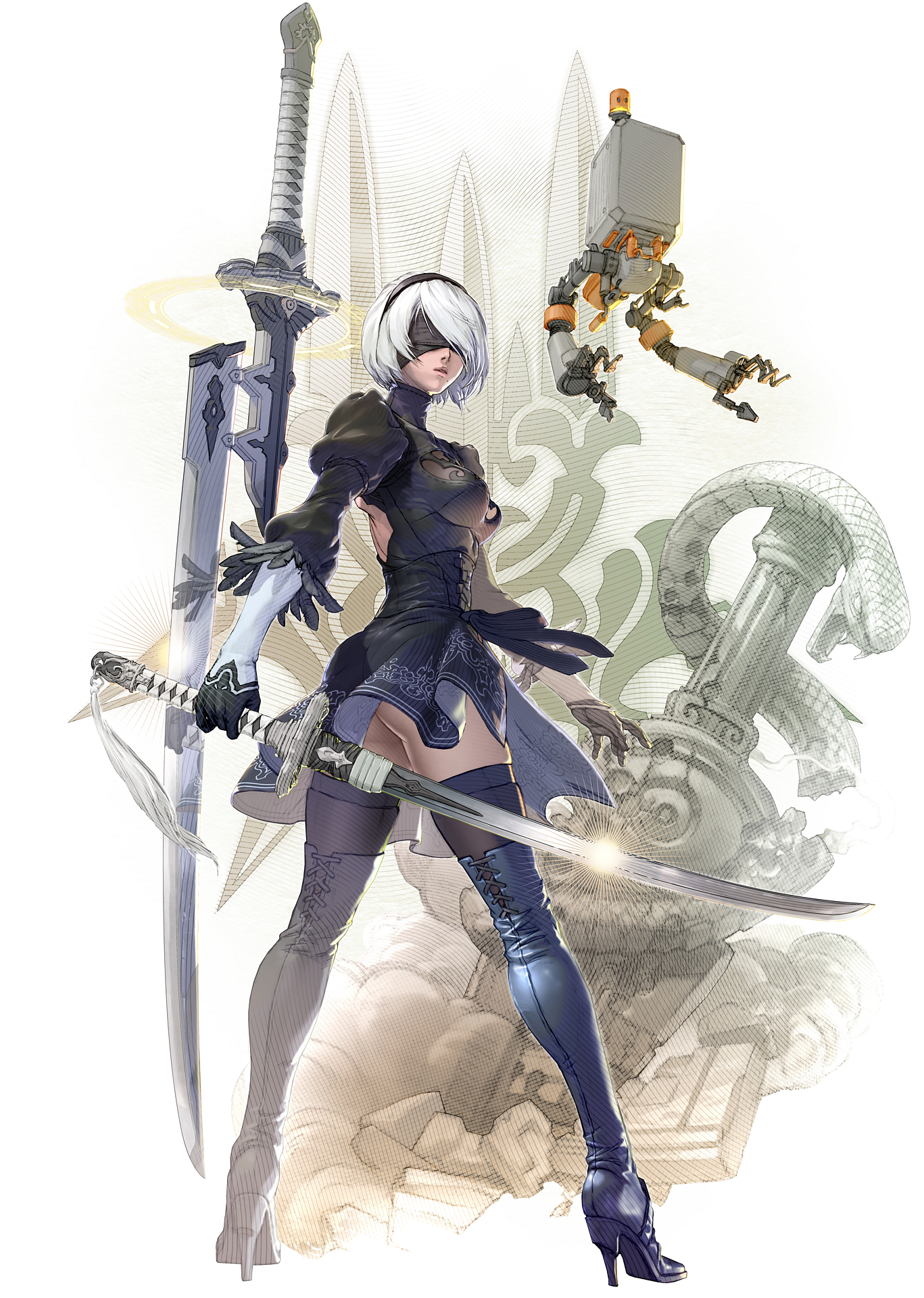 2b-nier-soulcalibur6-artwork-by-takuji-kawano