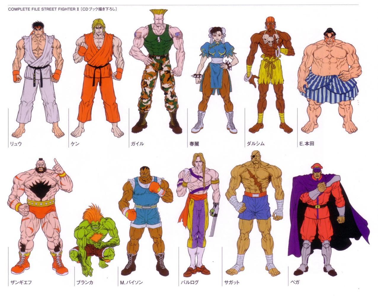 Street Fighter 2 Characters