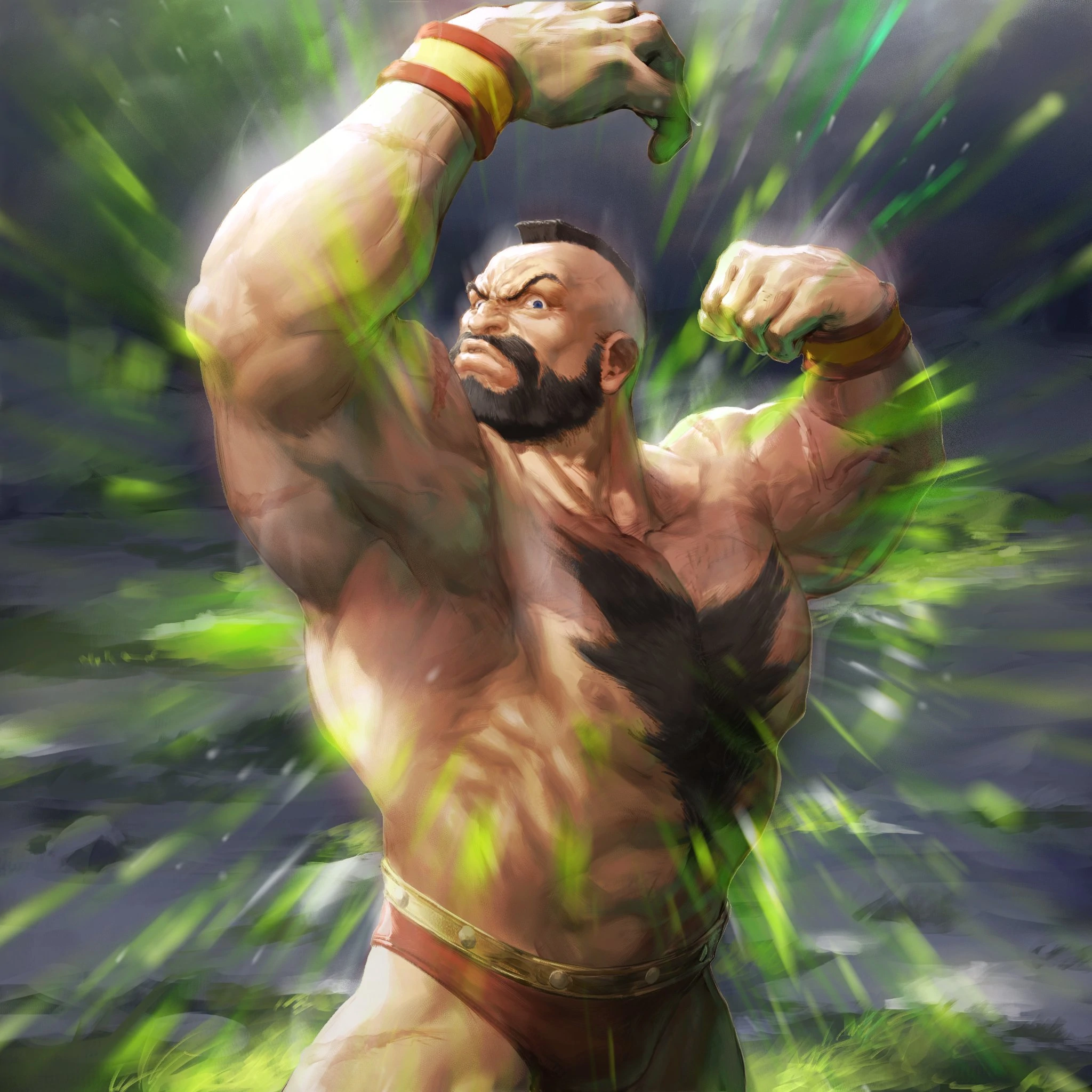 Zangief artwork #2, Street Fighter 2: High resolution