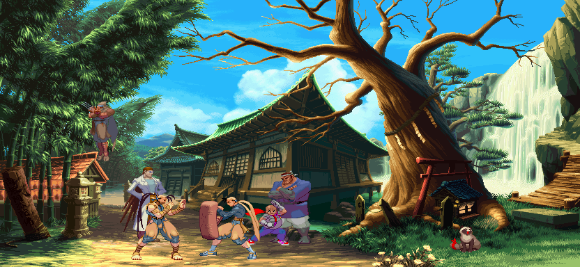 Street Fighter III: New Generation - Animated Stages / Backgrounds