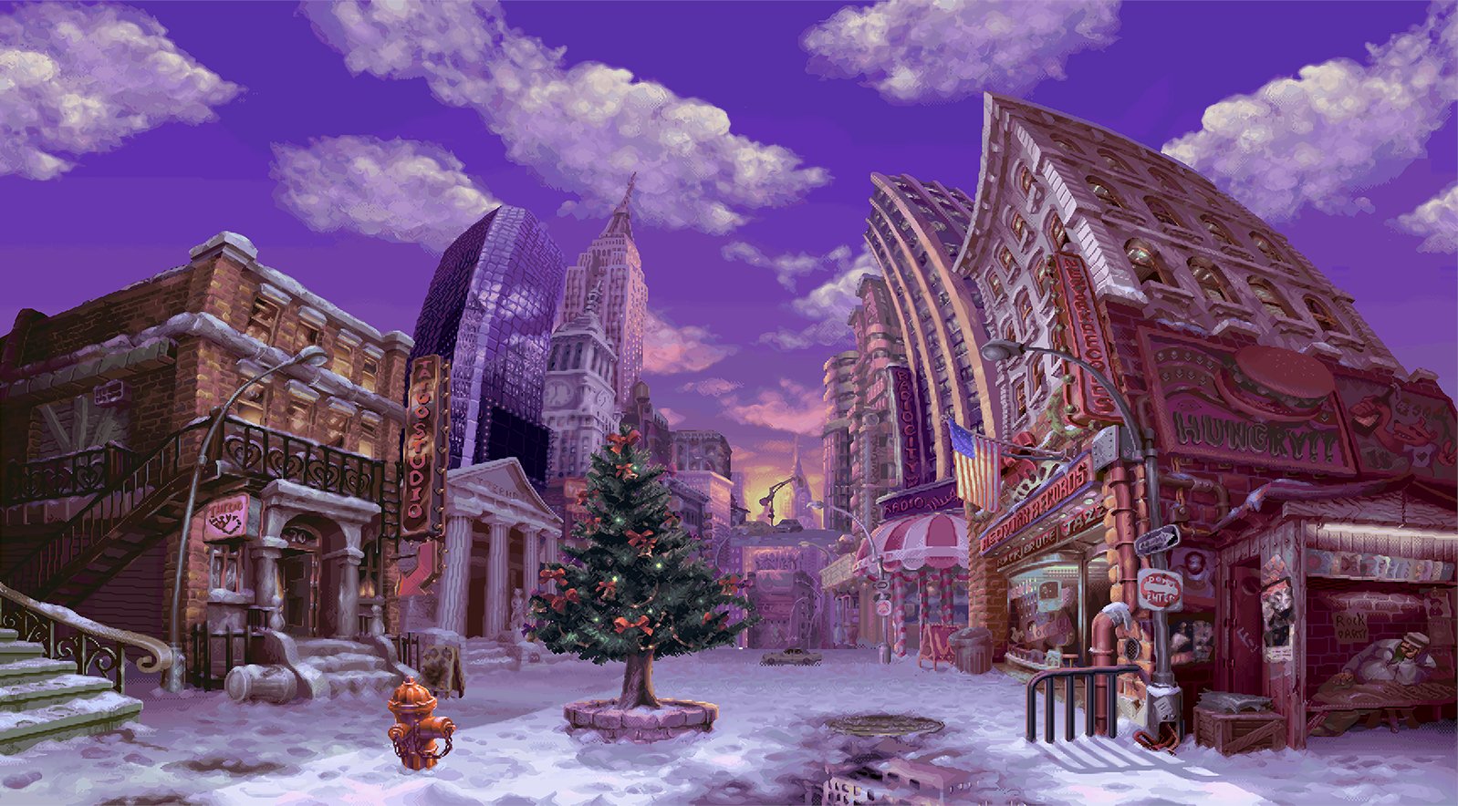 Street Fighter III: New Generation - Stages / Backgrounds - Art