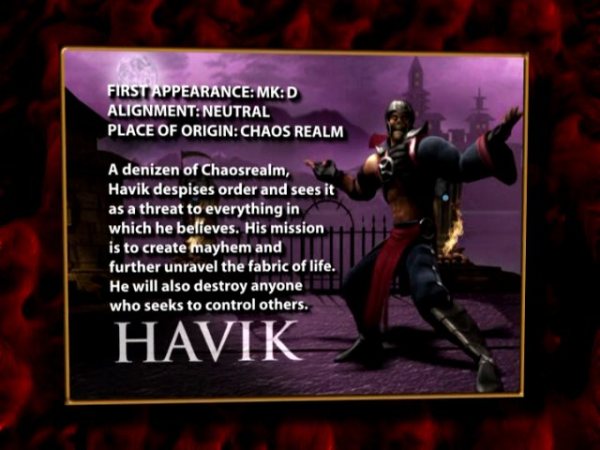 mortal kombat armageddon havik