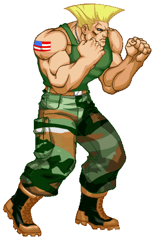 STREET FIGHTER: GUILE animated gifs