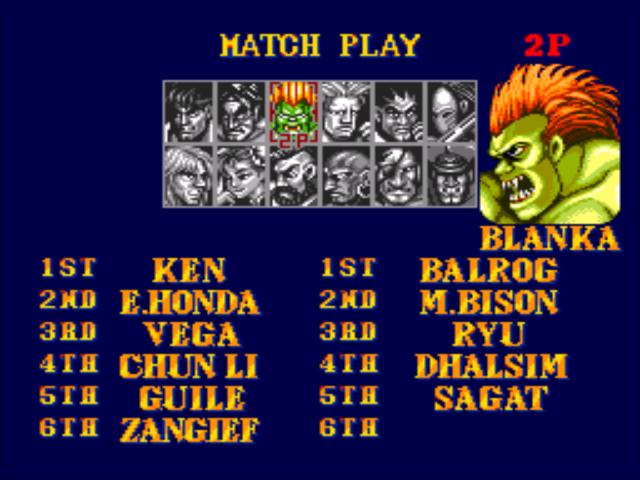 Street Fighter II - Champion Edition - Blanka (Arcade) 