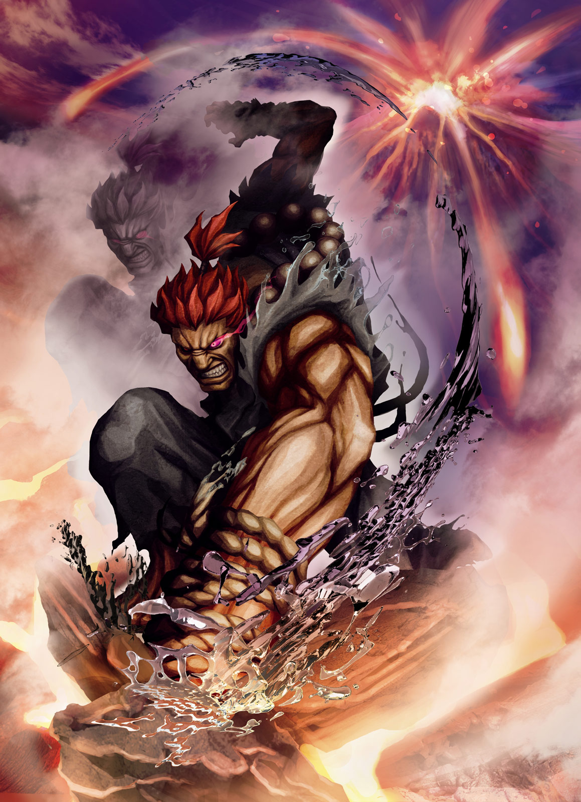 Demon Akuma Street Fighter Graphic · Creative Fabrica