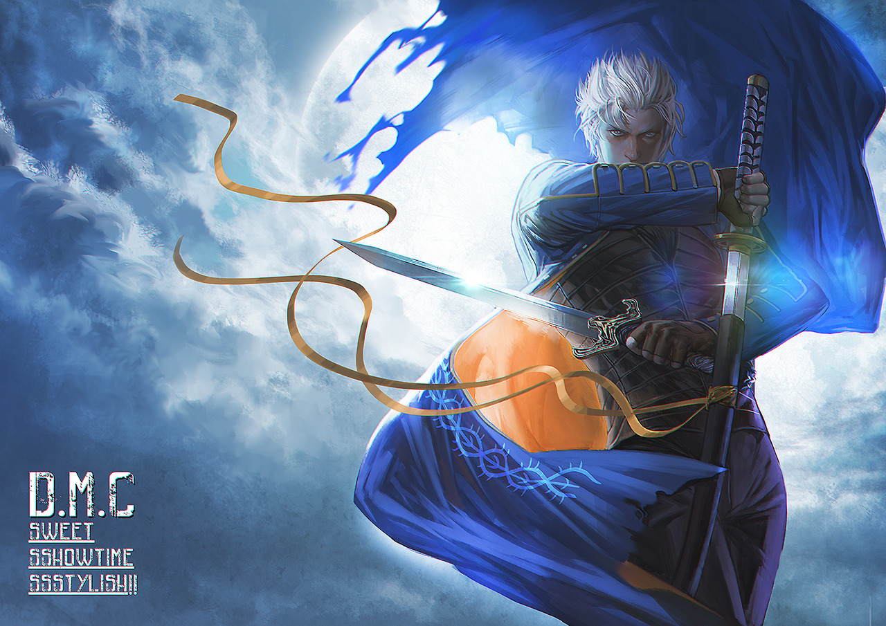 Vergil DMC As an Anime Main Character · Creative Fabrica