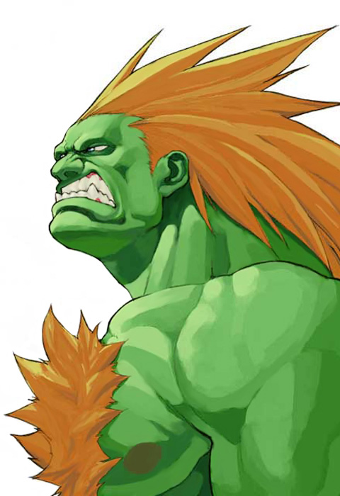 Why is Blanka Green in Street Fighter?