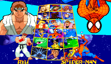 Marvel Super Heroes vs. Street Fighter - HD PS1 Gameplay - DuckStation