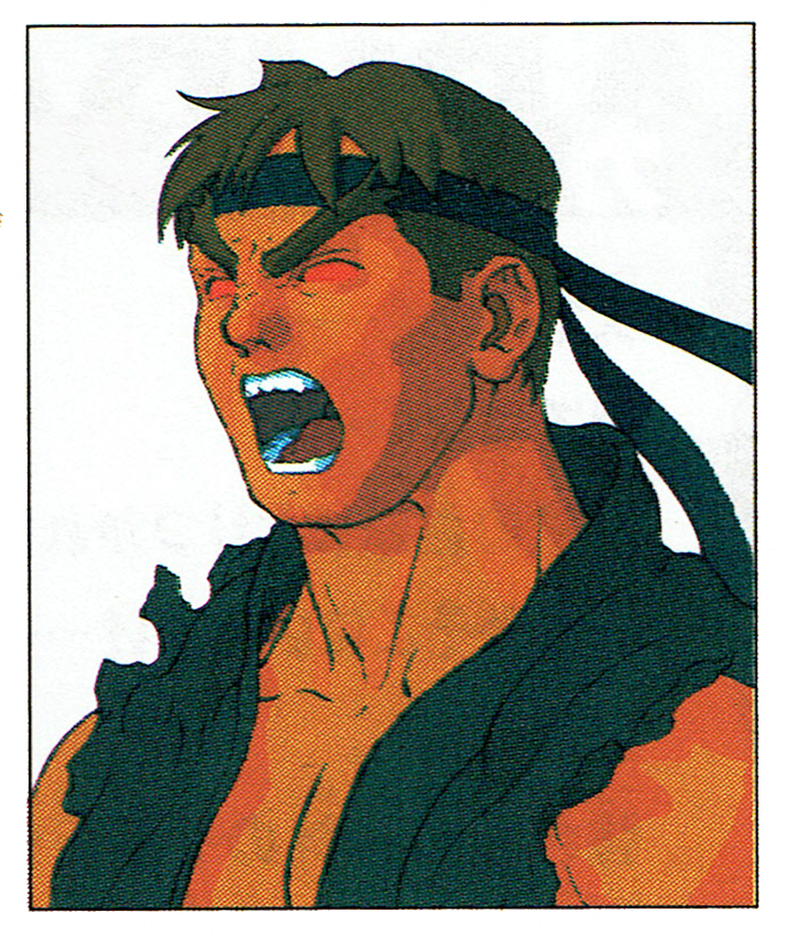 Evil Ryu Official Portrait from Street Fighter Alpha 3