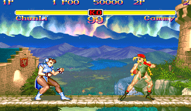 Chun Li VS. Vega, Drawn for a review of Street Fighter 2: …